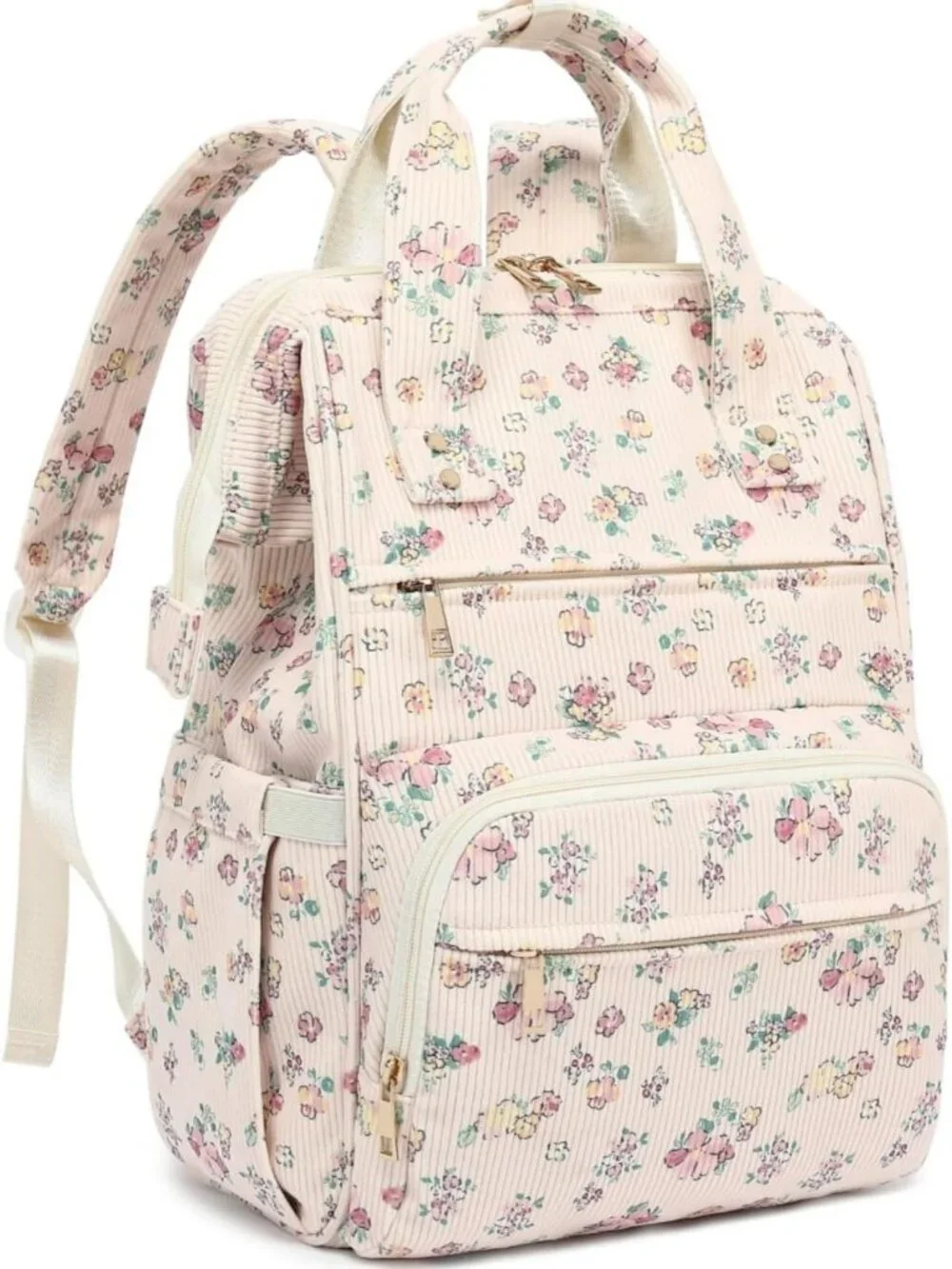 Stylish Floral Laptop Backpack for Women, 15.6